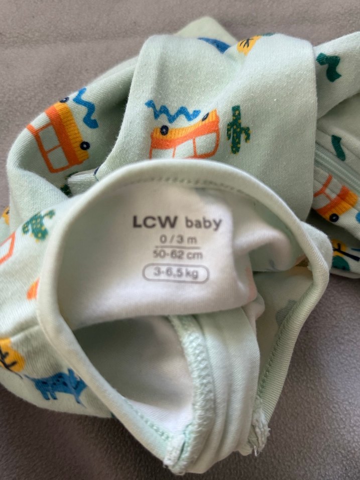 Renkli Baskılı Fermuarlı Bebek Tulumu - Görsel 2