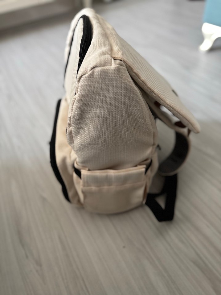 Bej Bebek Çantası, Çok Bölmeli - Görsel 4