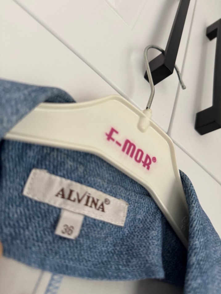 Mavi askı, metal kancalı - Görsel 2