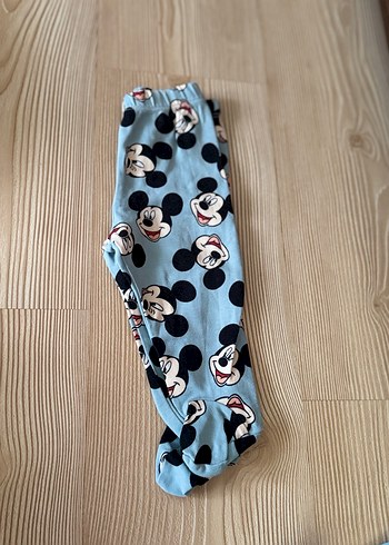 Mavi Uzun Kollu Bebek Takımı Mickey Desenli - Görsel 3