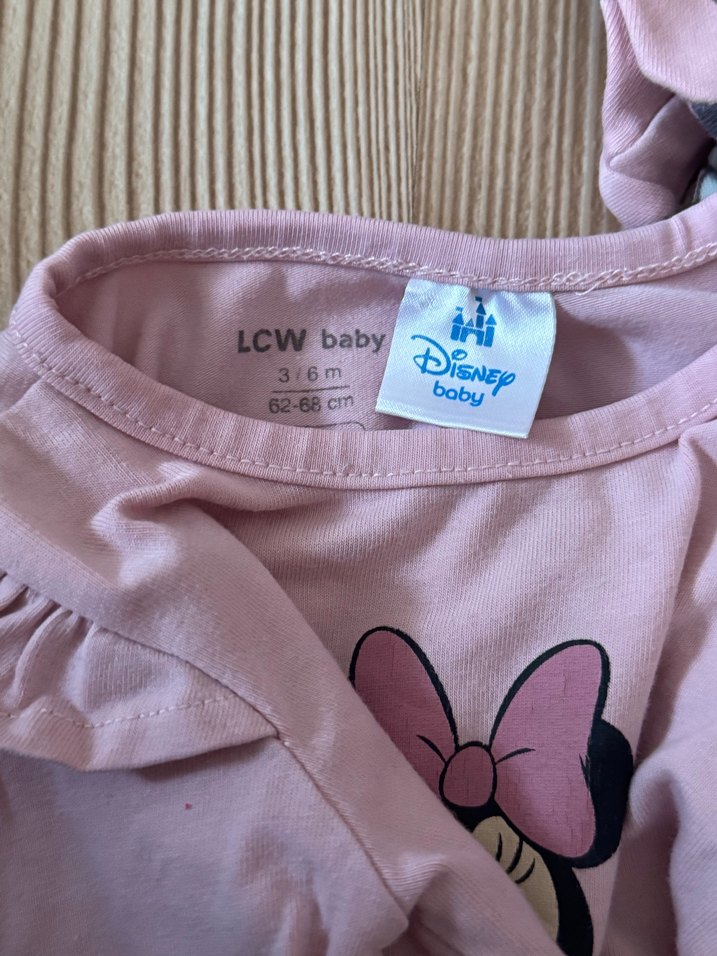 Pembe Uzun Kollu Kız Bebek Takımı - Görsel 4