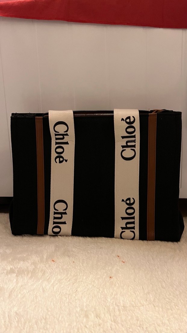 Chloé Baskılı Siyah-Kahverengi Deri Kadın Çanta - Görsel 3