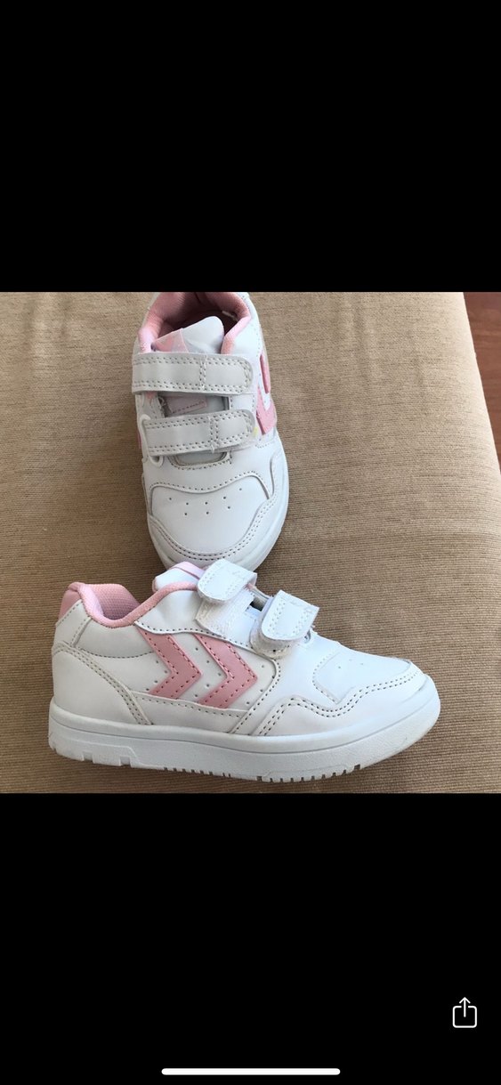 Hummel Kız Çocuk Pudra Beyaz Cırt Cırtlı Spor Ayakkabı - Görsel 2