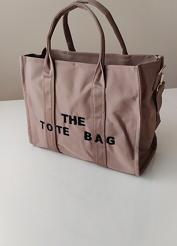 Kanvas Kumaş Tote Bag Kahverengi 