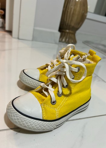 Sarı Bağcıklı Kız Çocuk Spor Ayakkabı - Görsel 2