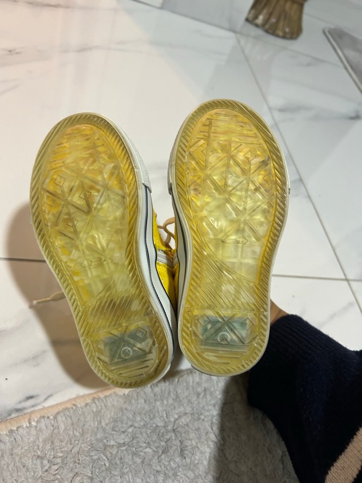 Sarı Bağcıklı Kız Çocuk Spor Ayakkabı - Görsel 3