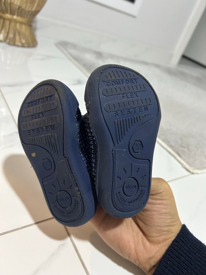 Mavi Erkek Bebek İlk Adım Ayakkabısı - Görsel 3