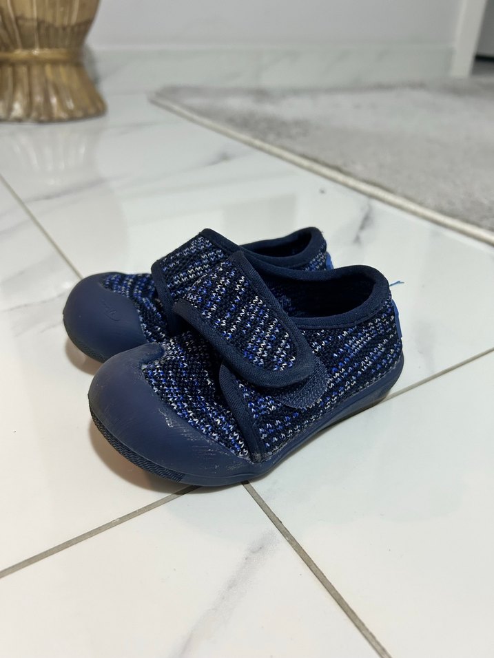 Mavi Erkek Bebek İlk Adım Ayakkabısı - Görsel 2