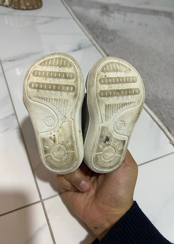 Gri Beyaz Erkek Bebek İlk Adım Ayakkabısı - Görsel 4