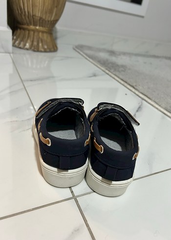 Koyu Mavi Bağcıksız Erkek Çocuk Ayakkabısı - Görsel 3