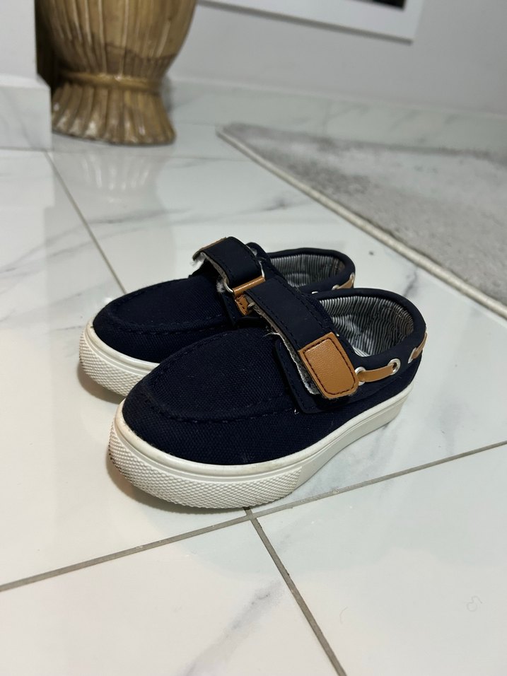 Koyu Mavi Bağcıksız Erkek Çocuk Ayakkabısı - Görsel 2