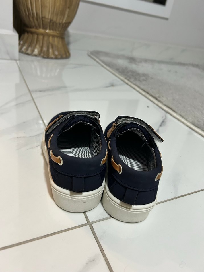 Koyu Mavi Bağcıksız Erkek Çocuk Ayakkabısı - Görsel 3