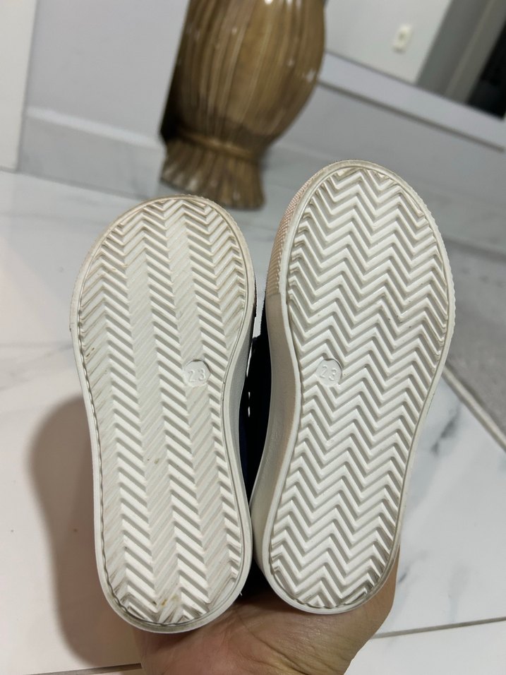 Koyu Mavi Bağcıksız Erkek Çocuk Ayakkabısı - Görsel 4