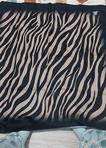 Scraff twill eşarp zebra desen