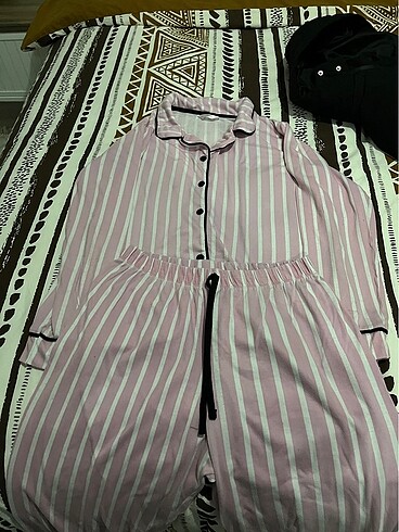 Penti Pembe çizgili pijama takımı