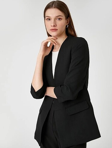 Siyah blazer ceket