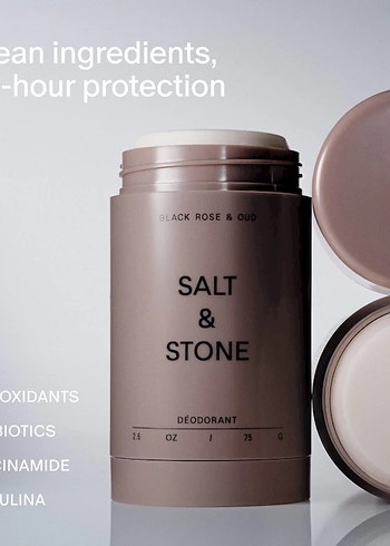 Salt & Stone Mini Deodorant - Black Rose & Oud - Görsel 2