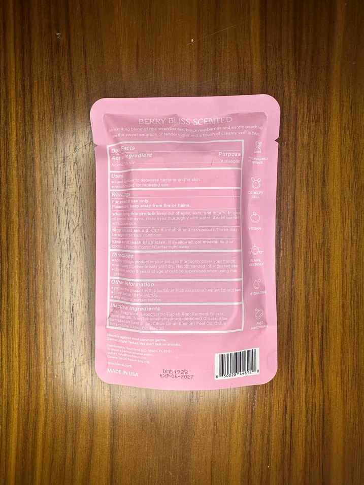 Touchland Nemlendirici El Dezenfektan - Berry Bliss - Görsel 5