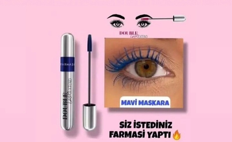 DOUBLE LASH EXTEND MASKARA - MAVİ