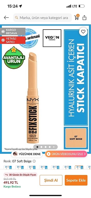 NYX nyx kapatıcı correcting