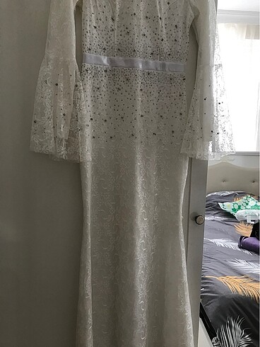 s Beden Ekru nikah elbisesi