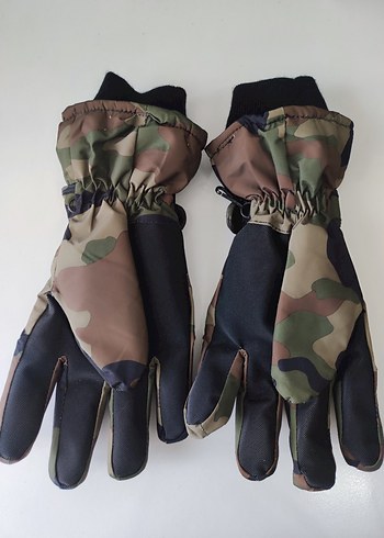 Erkek Kamuflaj Desenli Street Wear Eldiven - Görsel 2