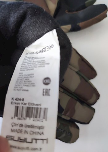 Erkek Kamuflaj Desenli Street Wear Eldiven - Görsel 4