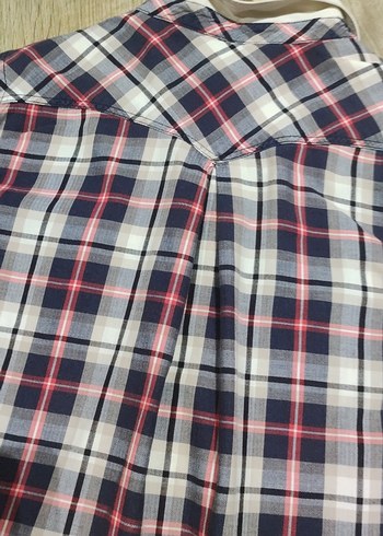 Vintage Düğmeli ekoseli Kadın Gömlek - Görsel 7