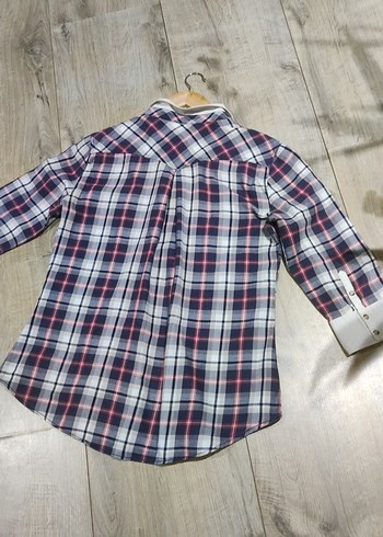 Vintage Düğmeli ekoseli Kadın Gömlek - Görsel 8