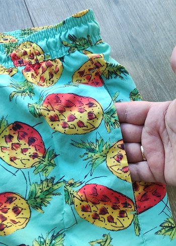 Renkli Ananas Desenli Erkek Mini Mayo - Görsel 4