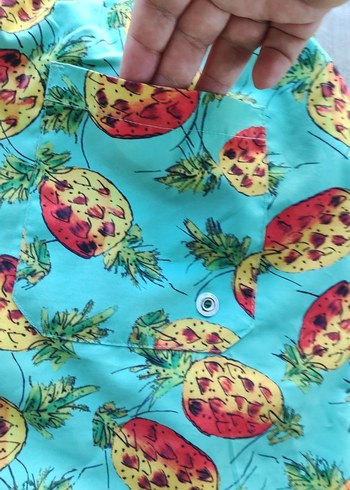Renkli Ananas Desenli Erkek Mini Mayo - Görsel 5