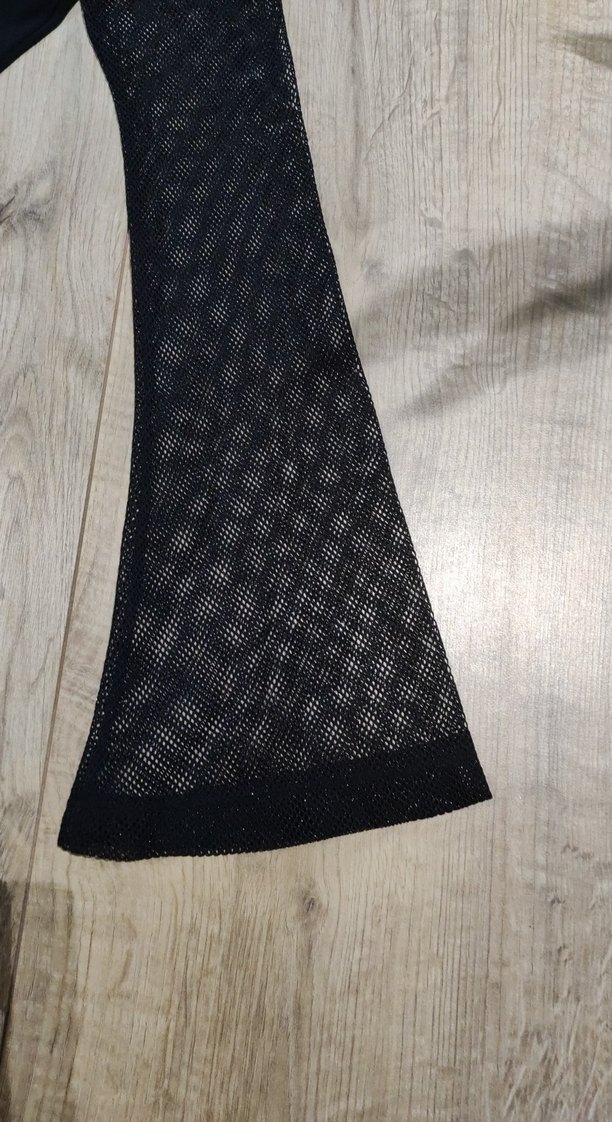 File  Detaylı Siyah Balıkçı Yaka Bluz - Görsel 2