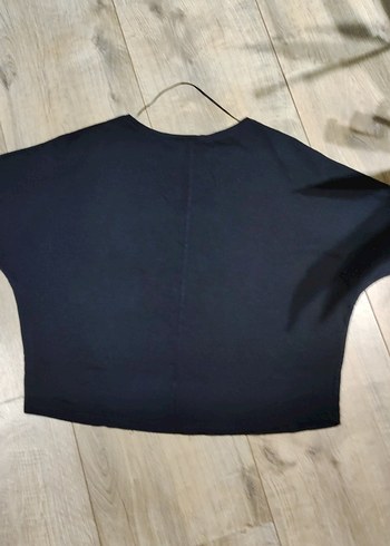 Taşlı Siyah Kadın Tişört - Görsel 5