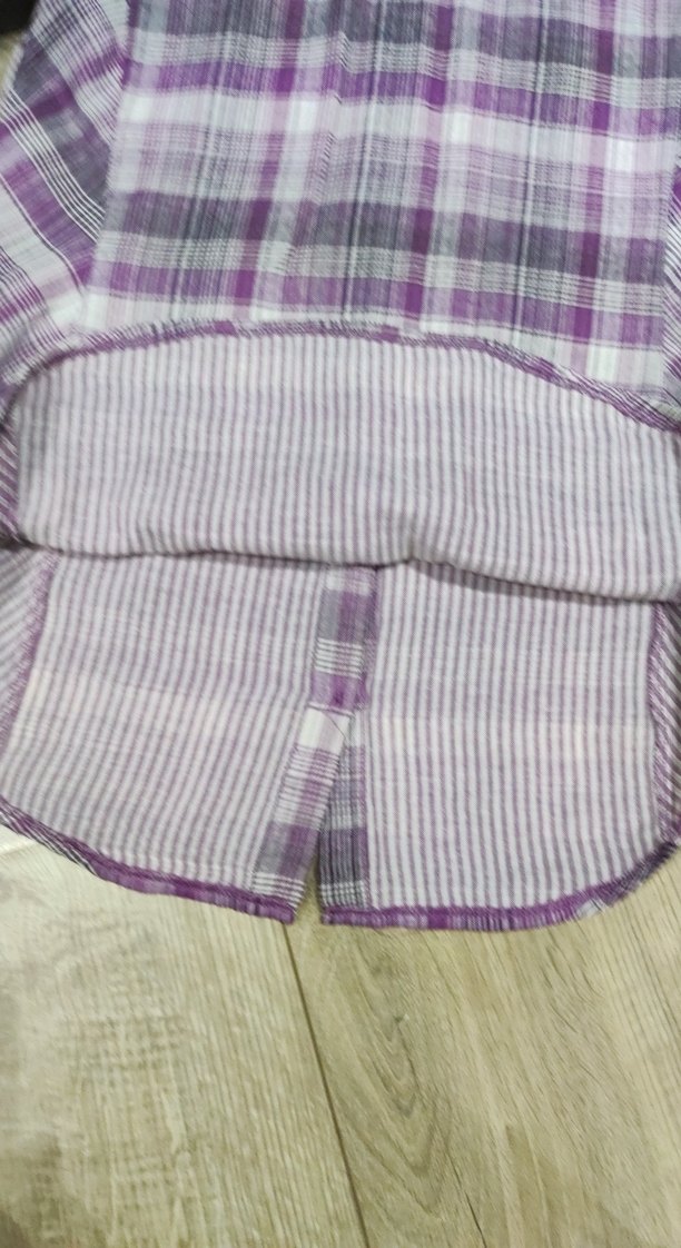 Kadın Mor Düğmeli Uzun Kollu Gömlek - Görsel 5