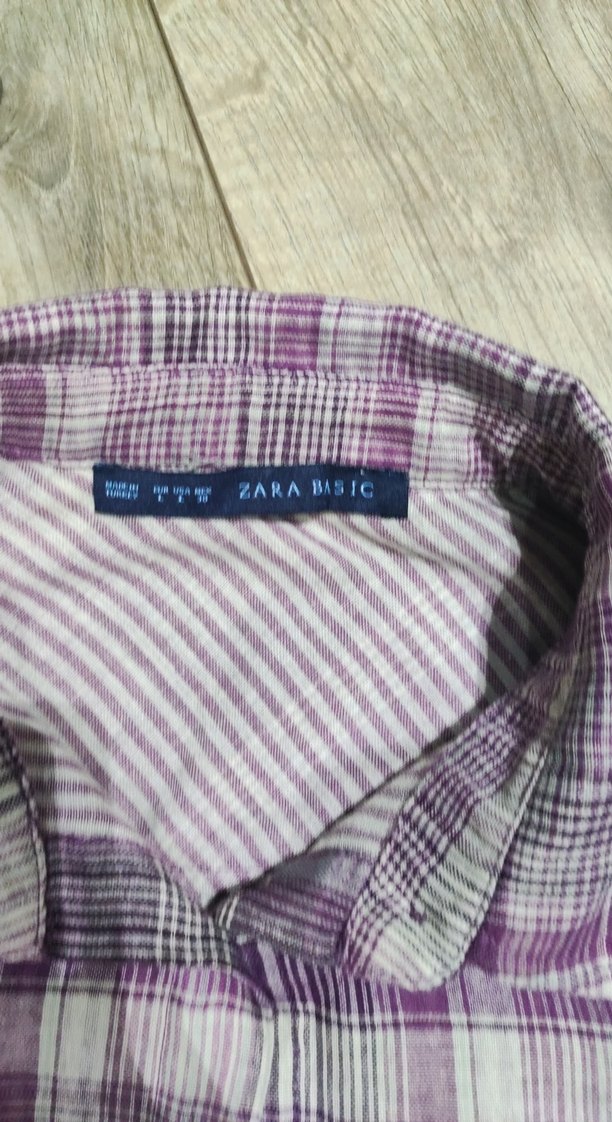 Kadın Mor Düğmeli Uzun Kollu Gömlek - Görsel 3