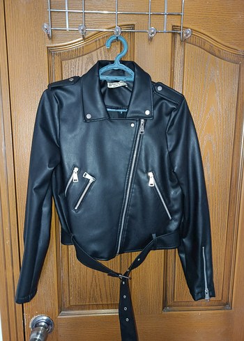 Siyah Deri Ceket - Görsel 2