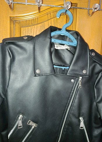 Siyah Deri Ceket - Görsel 3