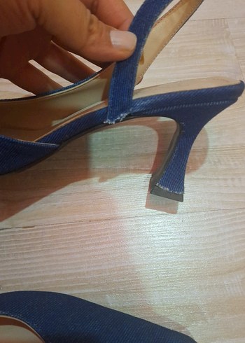 Mavi Denim Stiletto Topuklu Kadın Ayakkabı - Görsel 7