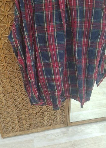 Kadın Çok Renkli Uzun Kollu Düğmeli Gömlek - Görsel 11