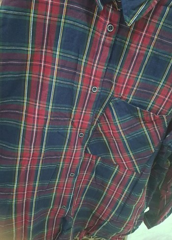 Kadın Çok Renkli Uzun Kollu Düğmeli Gömlek - Görsel 7