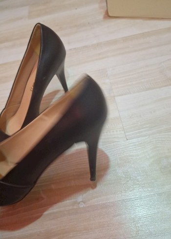 Klasik Siyah Stiletto Topuklu Kadın Ayakkabı - Görsel 7
