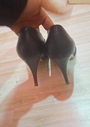 Klasik Siyah Stiletto Topuklu Kadın Ayakkabı - Görsel 8