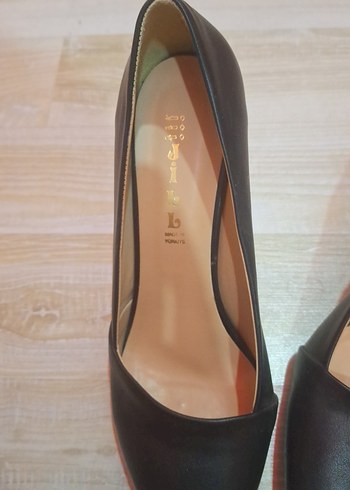 Klasik Siyah Stiletto Topuklu Kadın Ayakkabı - Görsel 9