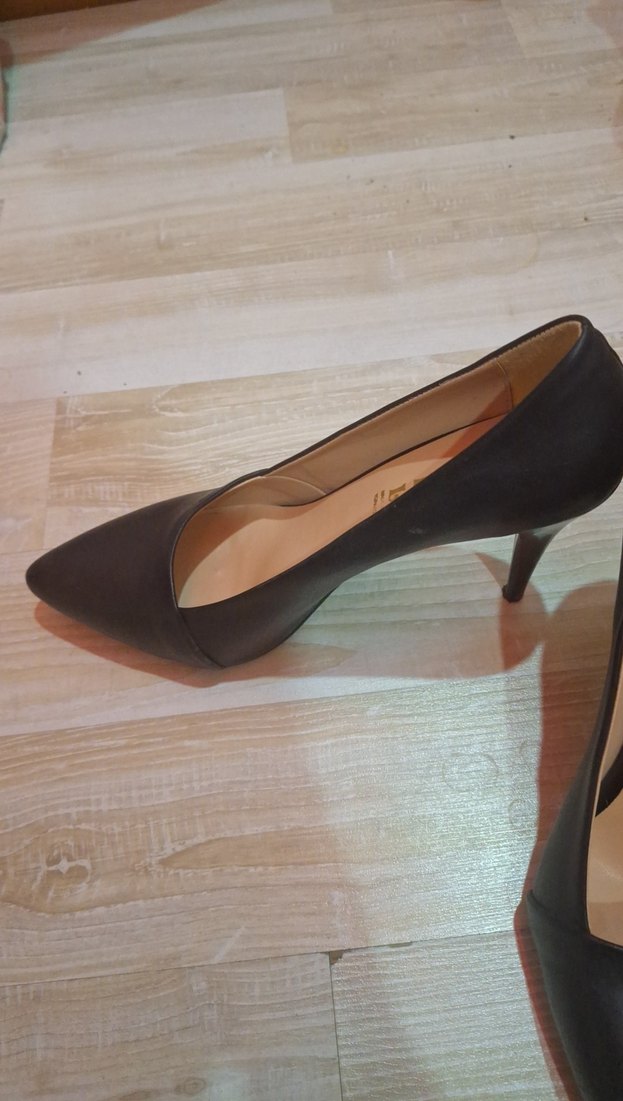 Klasik Siyah Stiletto Topuklu Kadın Ayakkabı - Görsel 5