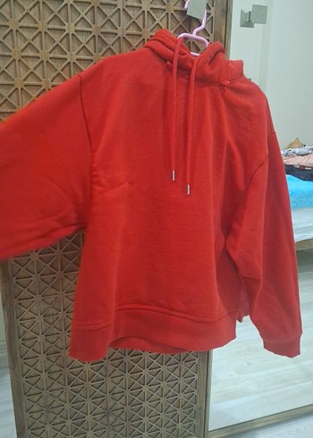 oversize kapüşonlu sweatshirt - Görsel 9