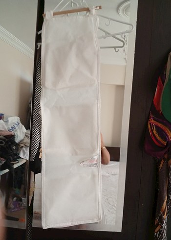 Beyaz Pastel Desenli Çocuk Askılı Düzenleyici - Görsel 3