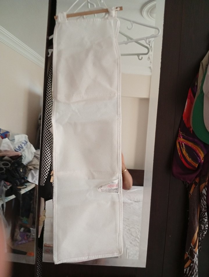 Beyaz Pastel Desenli Çocuk Askılı Düzenleyici - Görsel 3