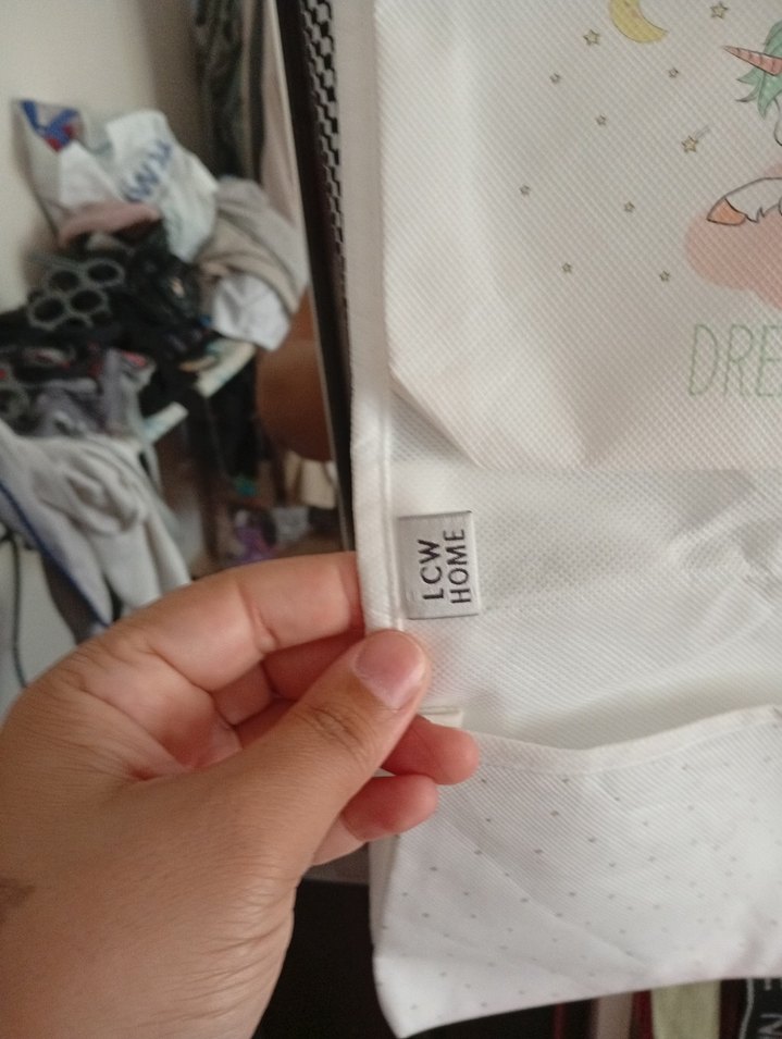 Beyaz Pastel Desenli Çocuk Askılı Düzenleyici - Görsel 4