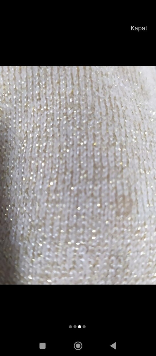 Bej Uzun Kollu Triko kız çocuk bolero - Görsel 3