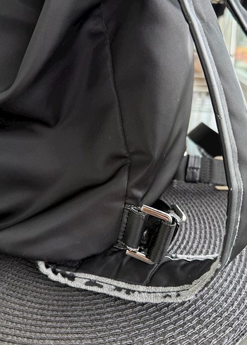 Siyah Kadın Sırt Çantası, Tokalı, Günlük - Görsel 2